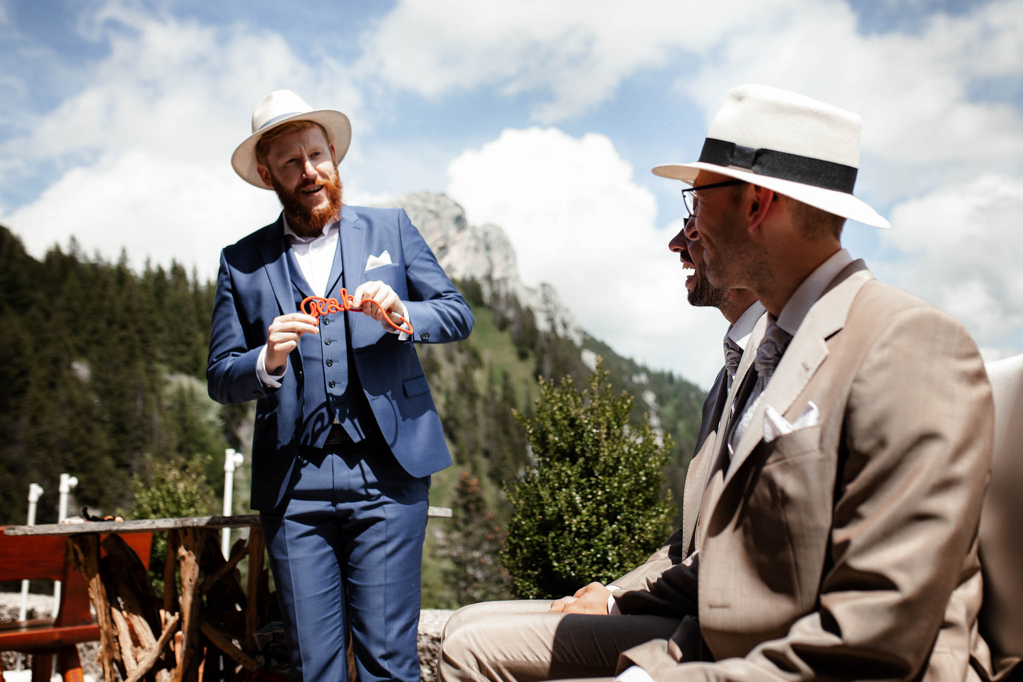 Hochzeitsfotograf Alpen, Chiemgau: freie Trauung von Dennis & Dirk 34