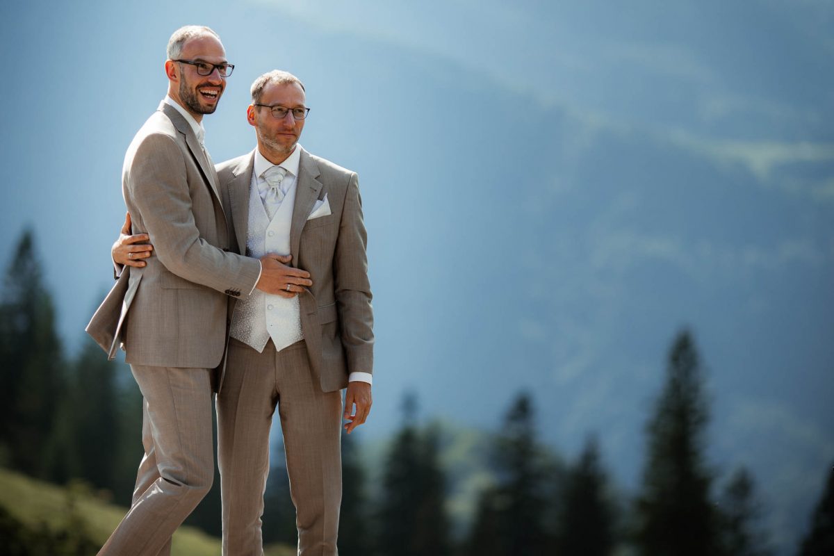 Hochzeitsfotograf Alpen, Chiemgau: freie Trauung von Dennis & Dirk 1