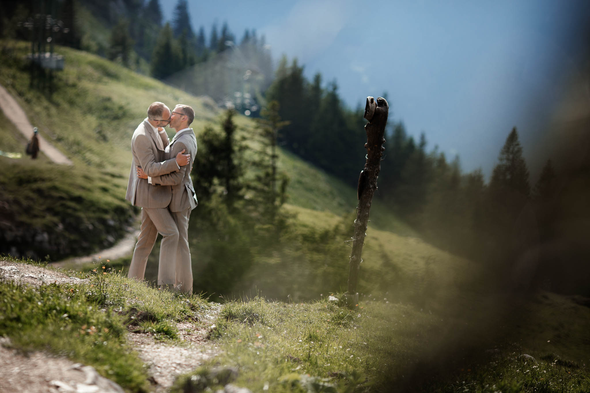 Hochzeitsfotograf Alpen, Chiemgau: freie Trauung von Dennis & Dirk 61