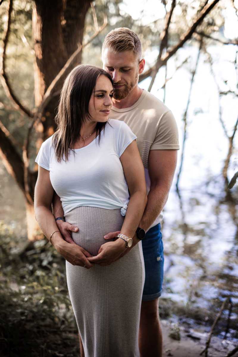 Babybauchfotos Oppenheim: Babybauch Shooting im Sonnenuntergang 15