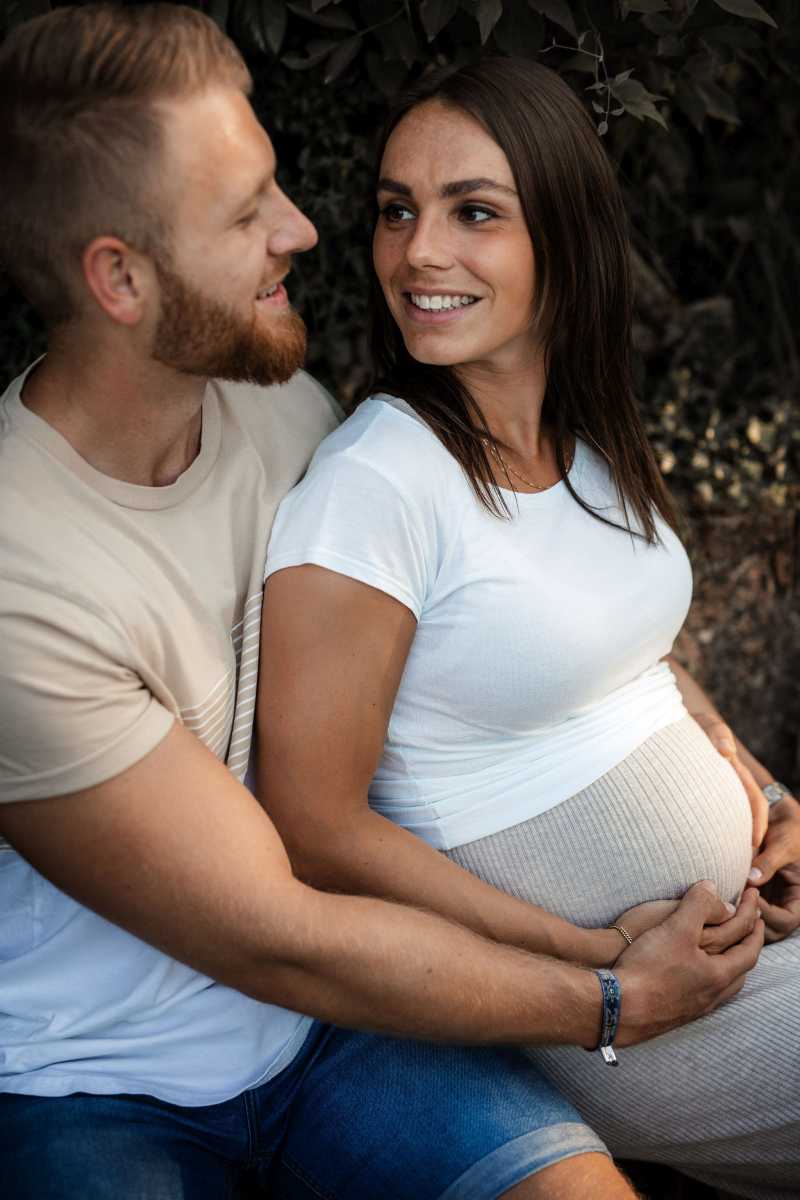 Babybauchfotos Oppenheim: Babybauch Shooting im Sonnenuntergang 18