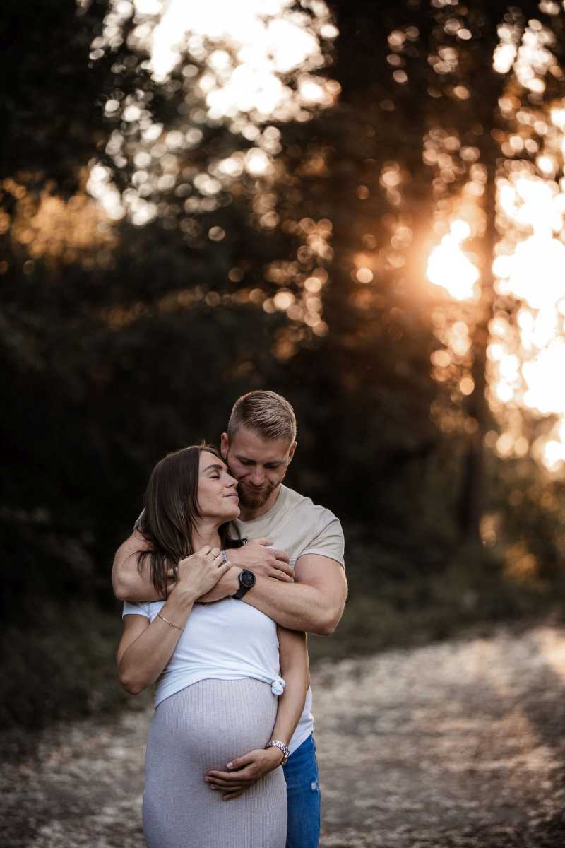 Babybauchfotos Oppenheim: Babybauch Shooting im Sonnenuntergang 22