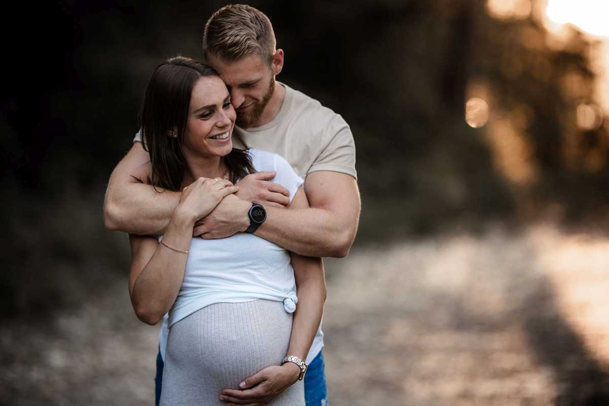 Babybauchfotos Oppenheim: Babybauch Shooting im Sonnenuntergang 25