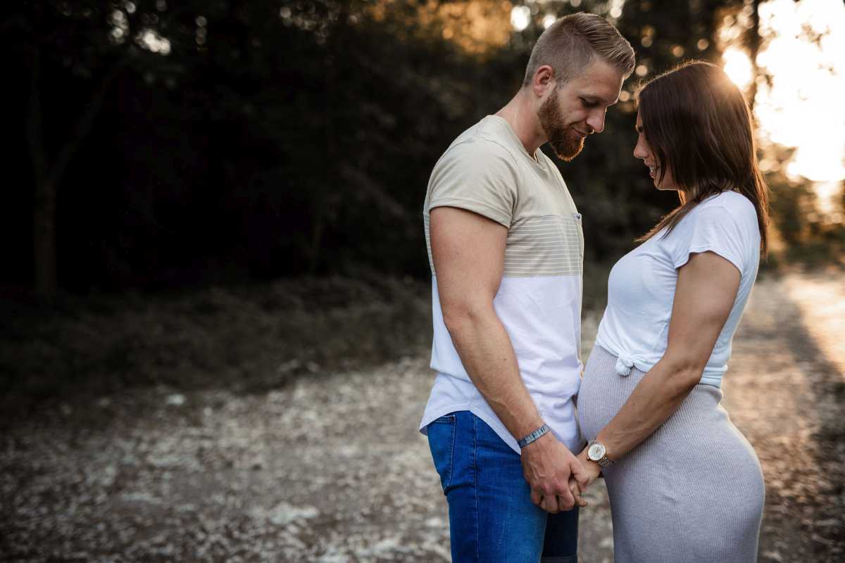 Babybauchfotos Oppenheim: Babybauch Shooting im Sonnenuntergang 28