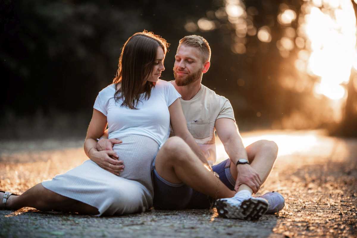 Babybauchfotos Oppenheim: Babybauch Shooting im Sonnenuntergang 45