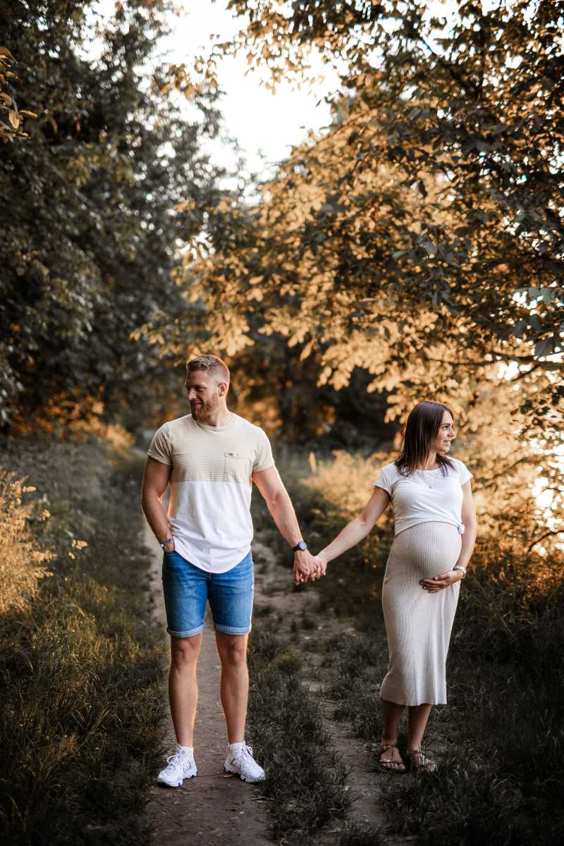 Babybauchfotos Oppenheim: Babybauch Shooting im Sonnenuntergang 52