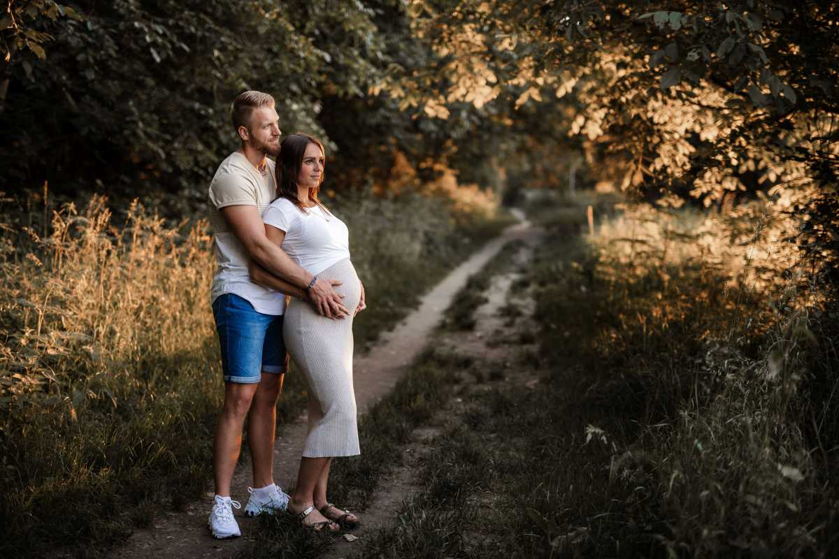 Babybauchfotos Oppenheim: Babybauch Shooting im Sonnenuntergang 54