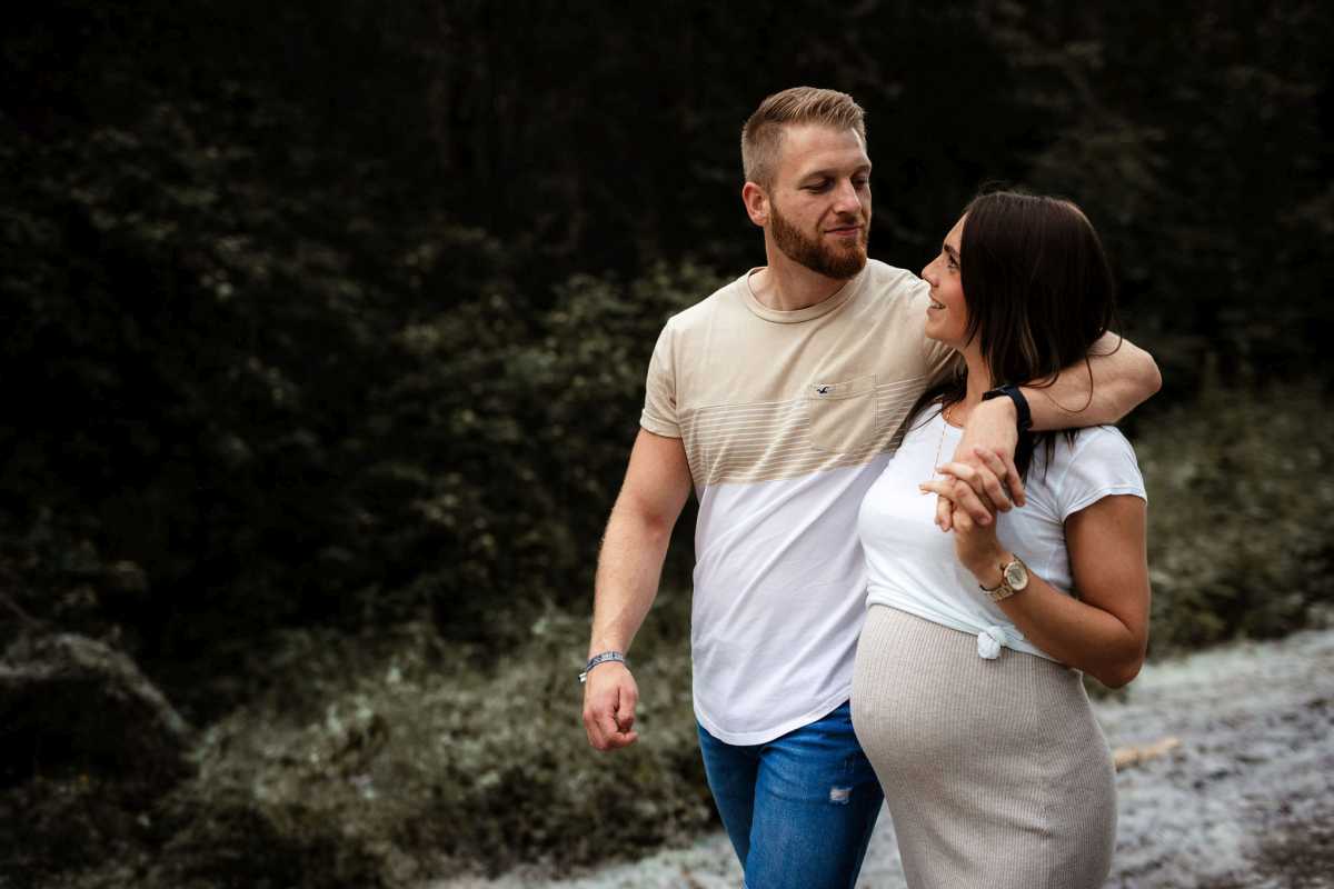 Babybauchfotos Oppenheim: Babybauch Shooting im Sonnenuntergang 62