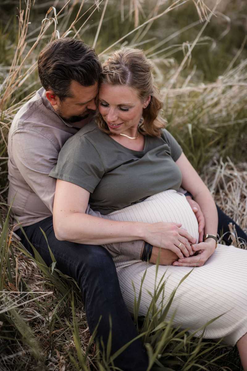 Babybauchfotos Undenheim - im Sonnenuntergang 35