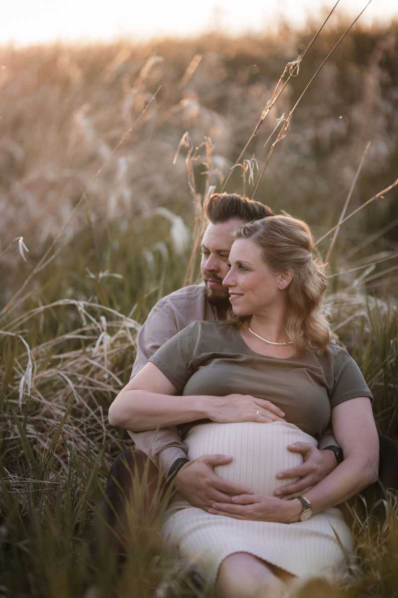 Babybauchfotos Undenheim - im Sonnenuntergang 36