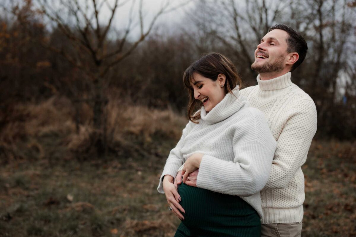 Babybauchfotos im Herbst 14
