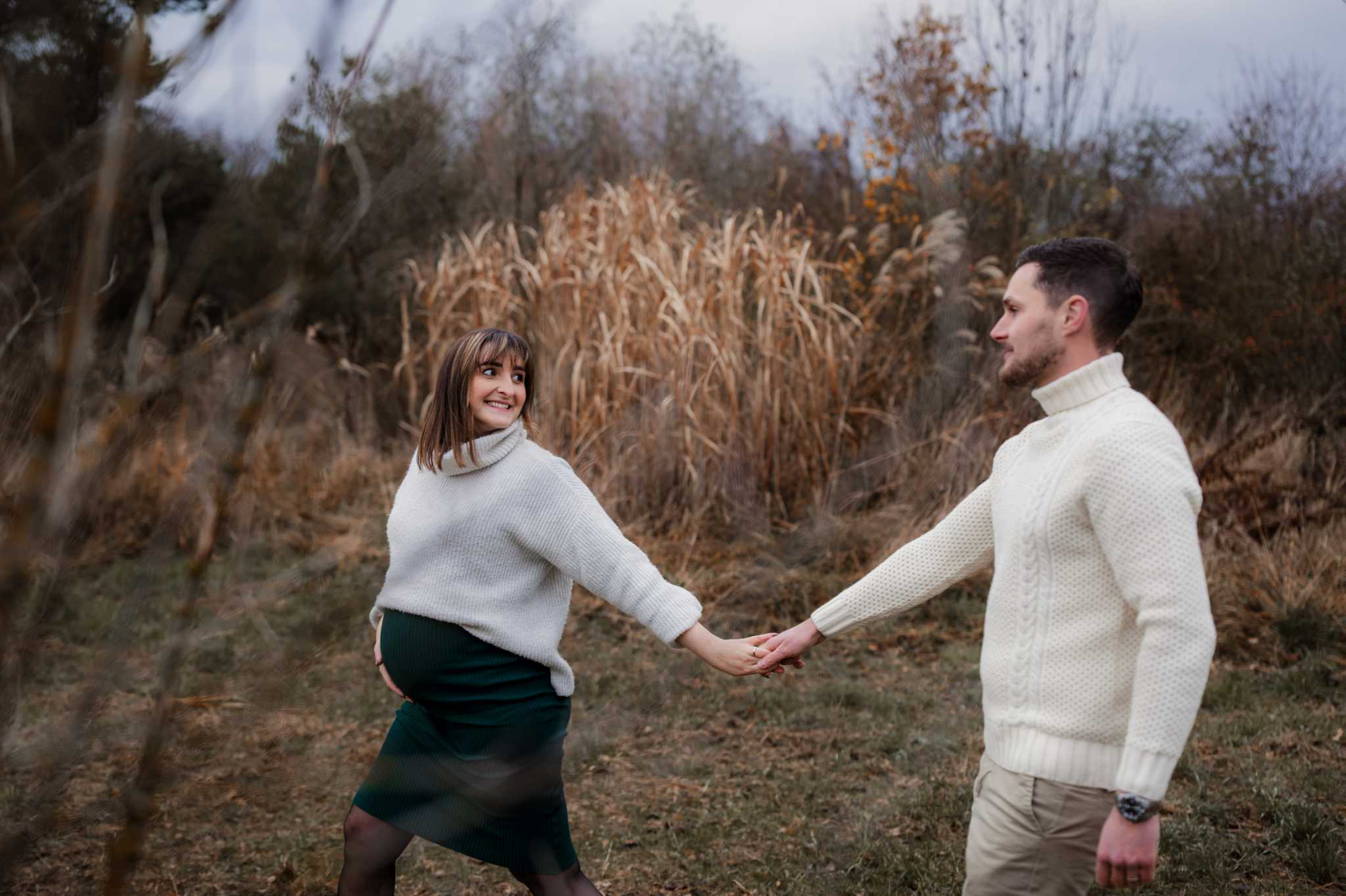 Babybauchfotos im Herbst 1